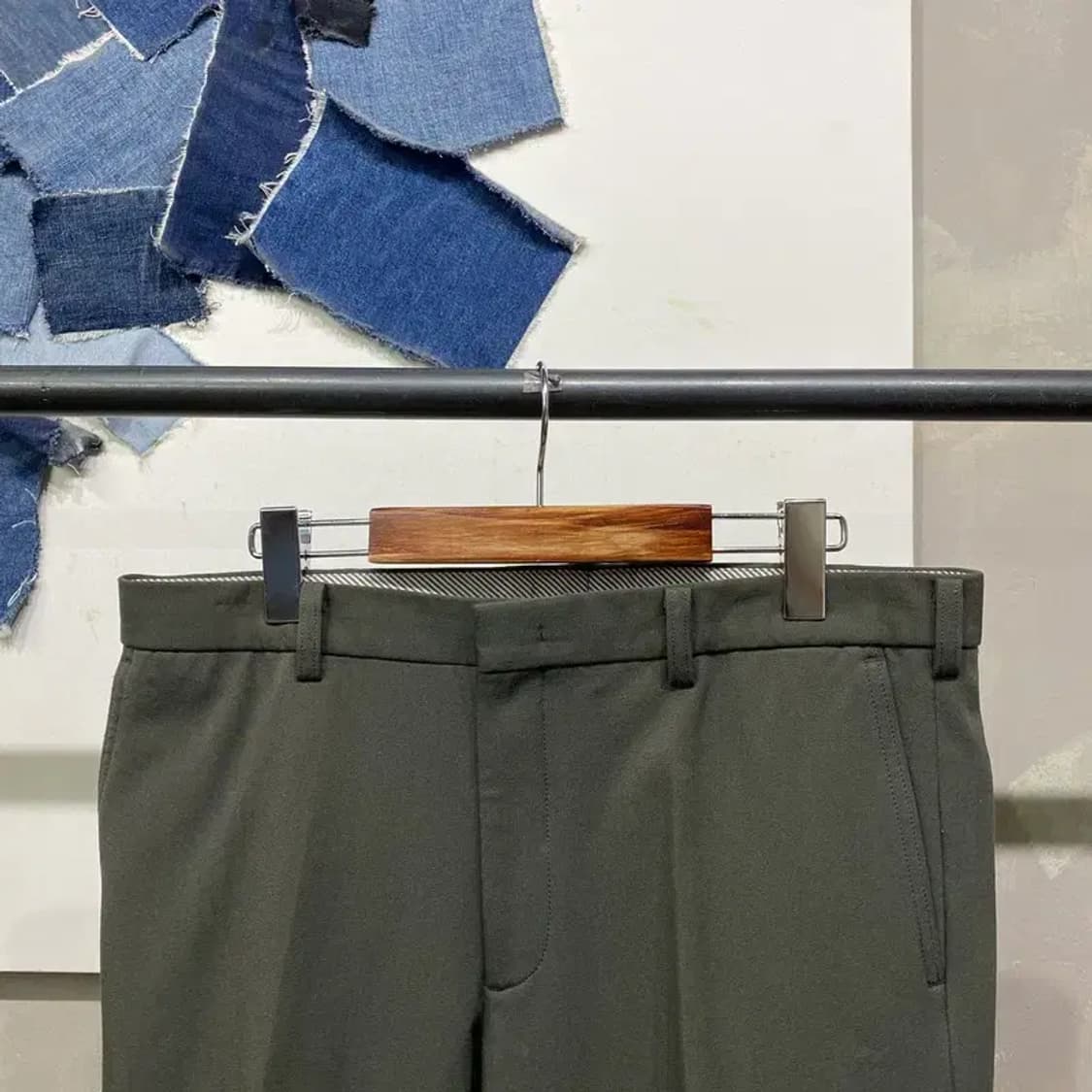 (34인치) 루이까스텔 골프 스포츠 약기모 슬랙스 바지 팬츠 상품이미지2