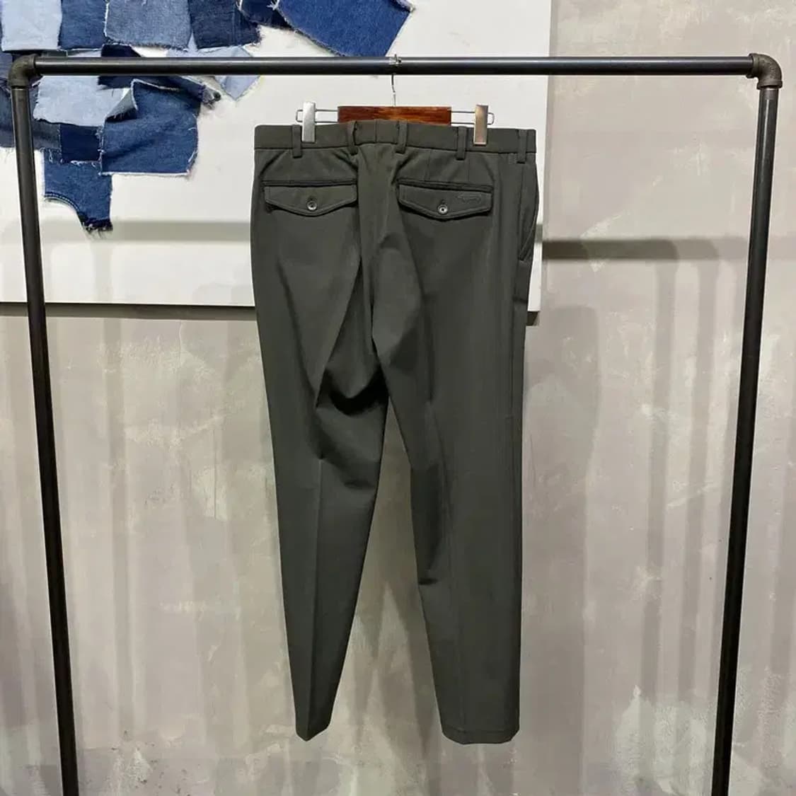 (34인치) 루이까스텔 골프 스포츠 약기모 슬랙스 바지 팬츠 상품이미지3