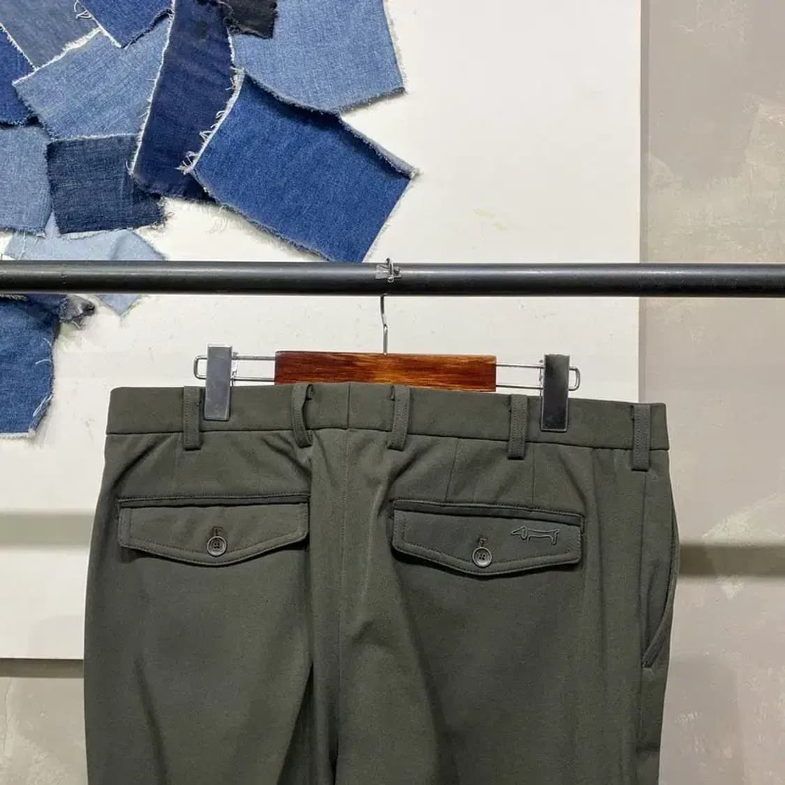 (34인치) 루이까스텔 골프 스포츠 약기모 슬랙스 바지 팬츠 상품이미지4