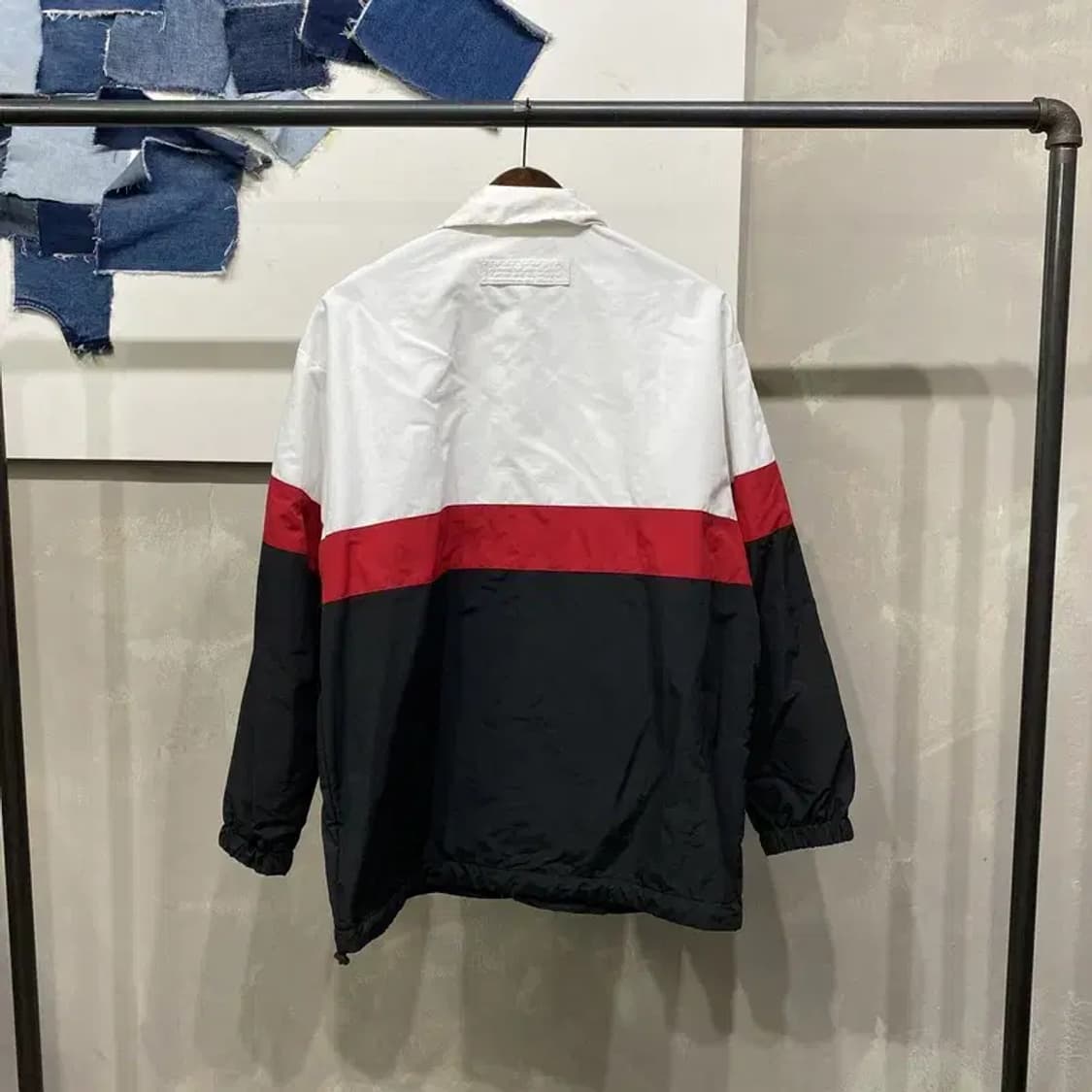 (105) 후아유 스트릿 배색 숄더라인 바람막이 자켓 상품이미지4