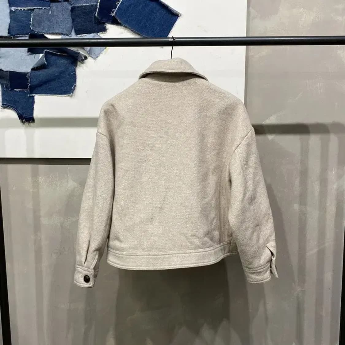 (90) 에잇세컨즈 여성 캐주얼 투포켓 카라 울 자켓 상품이미지4