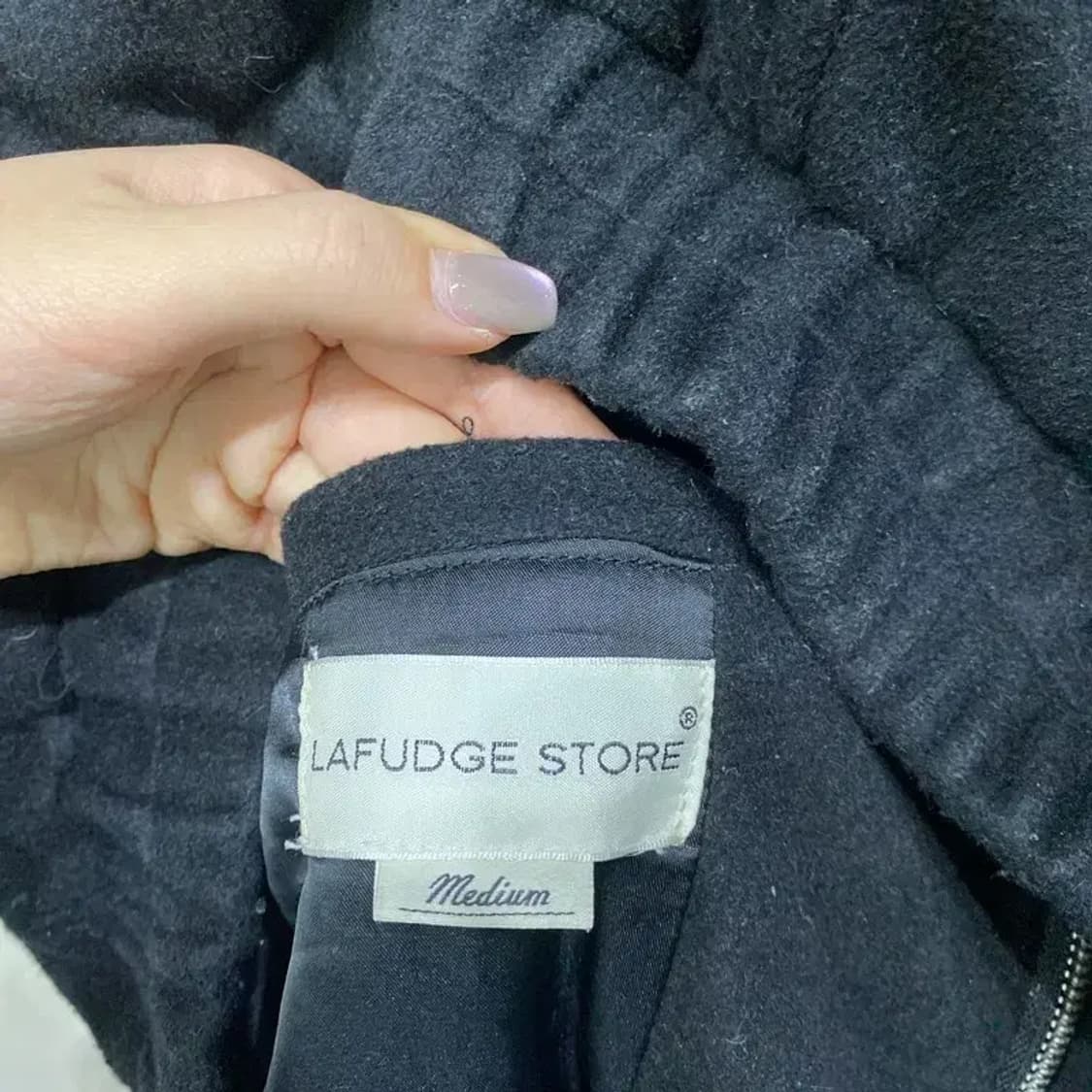 (95) 라퍼지스토어 여성 투웨이 울 카라 블루종 자켓 상품이미지5