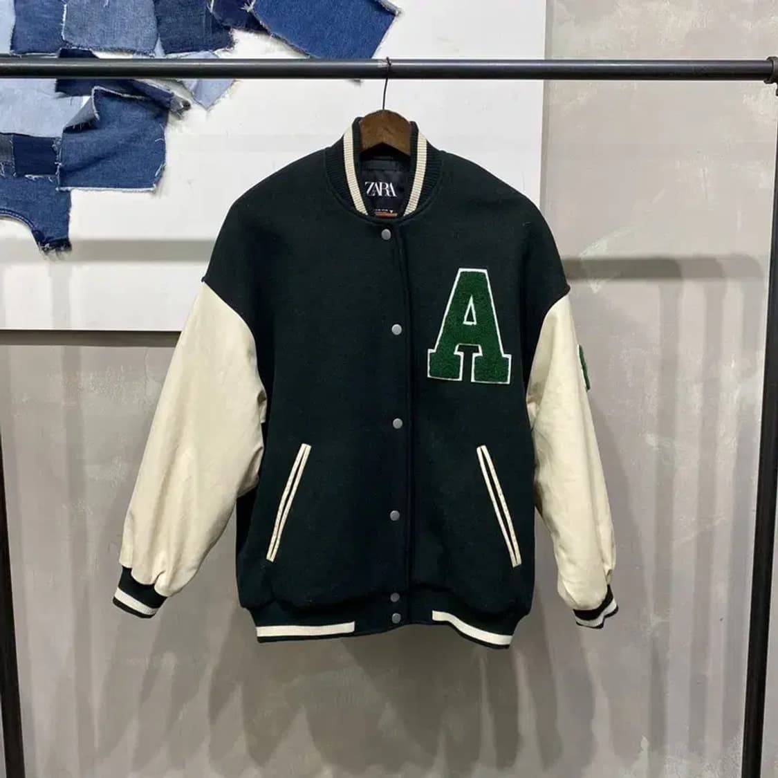 (105) 자라 ZARA 스트릿 바시티자켓 야구점퍼 상품이미지1