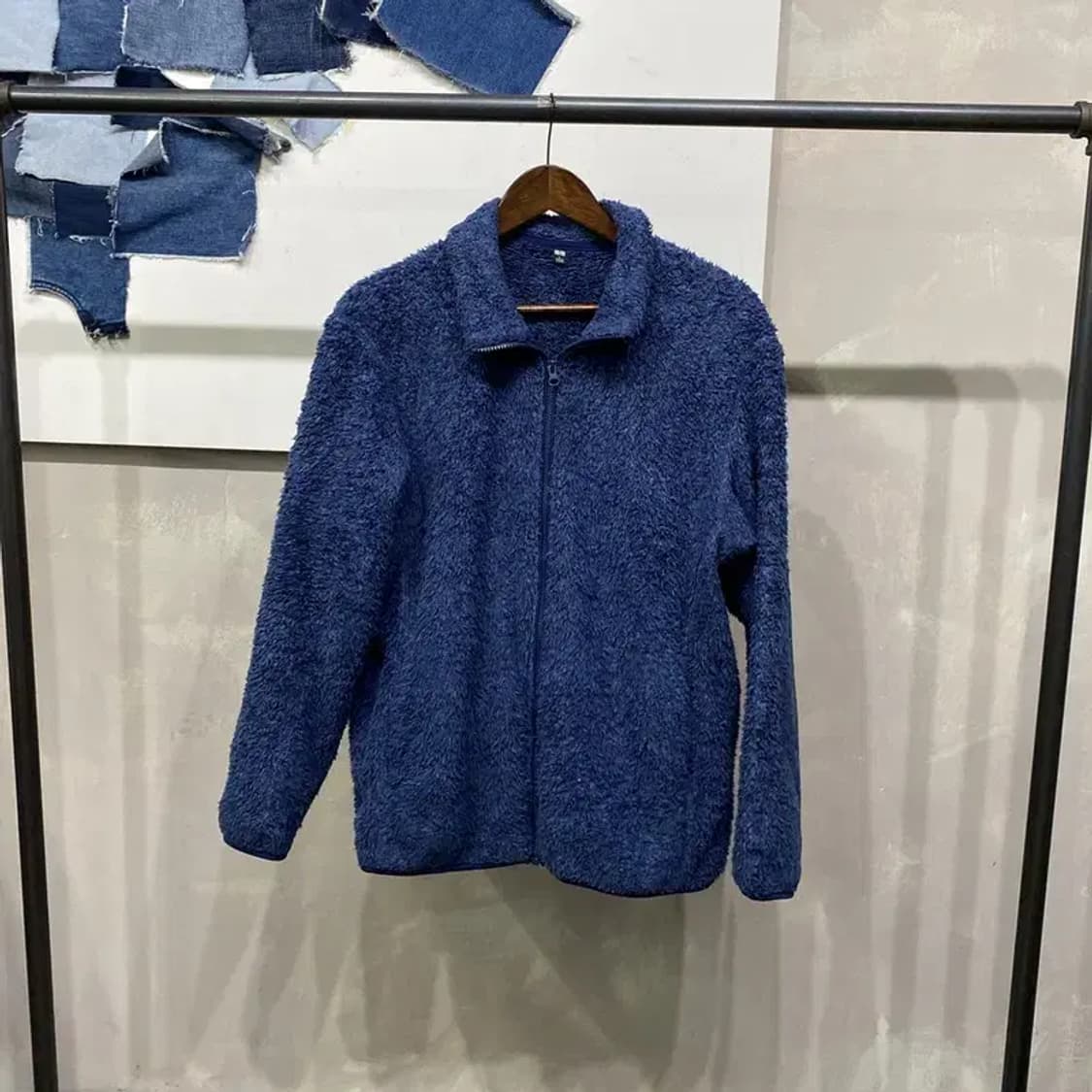 (105) 유니클로 캐주얼 후리스 플리츠 자켓 상품이미지1