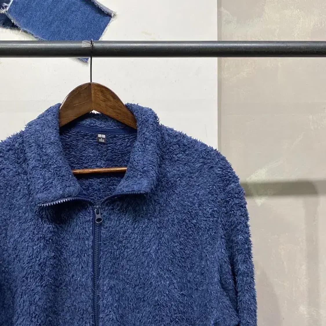 (105) 유니클로 캐주얼 후리스 플리츠 자켓 상품이미지3