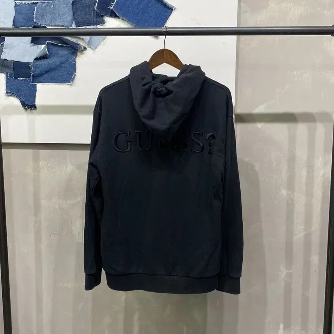 (100) 게스 캐주얼 자수 후드티 상품이미지4