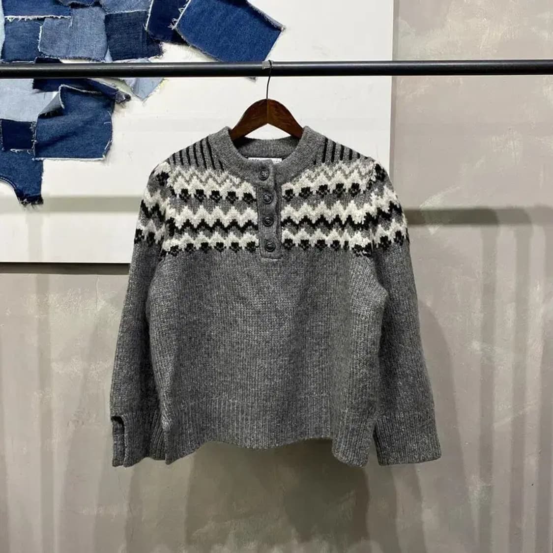 (95) 자라 ZARA 여성 크롭 니트 상품이미지1