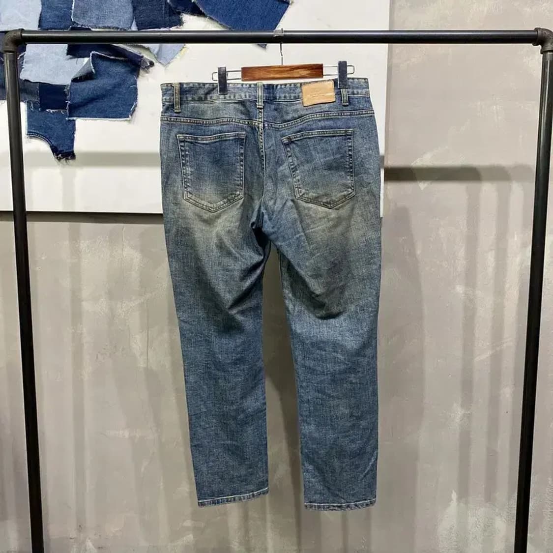 (36인치) 피스워커 캐주얼 스트릿 워싱 데님팬츠 청바지 상품이미지2