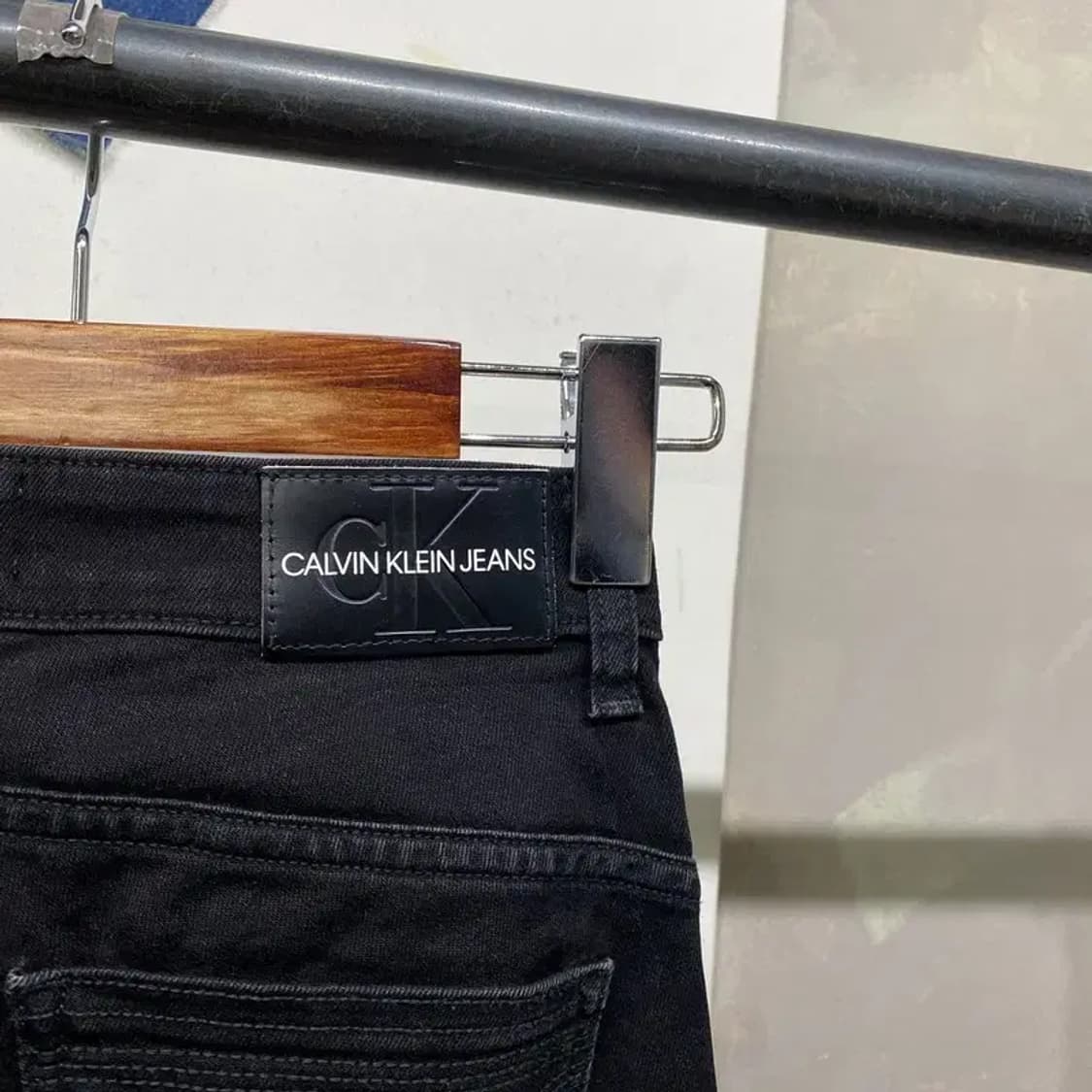 (26인치) 캘빈클라인 CK 여성 스판 블랙진 흑청바지 상품이미지4