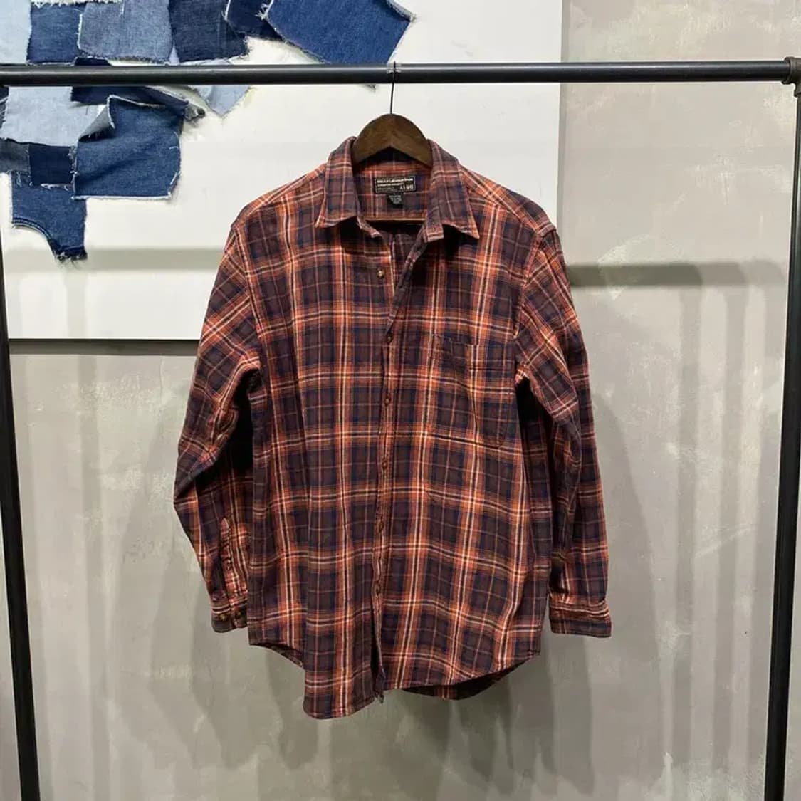 (105) 후아유 스트릿 캐주얼 체크 셔츠 남방 상품이미지1