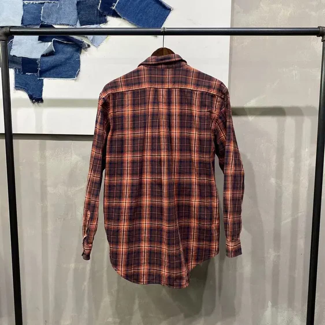 (105) 후아유 스트릿 캐주얼 체크 셔츠 남방 상품이미지4