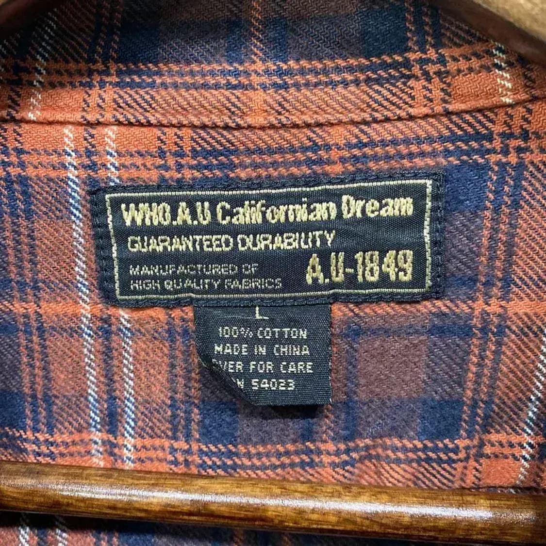 (105) 후아유 스트릿 캐주얼 체크 셔츠 남방 상품이미지5