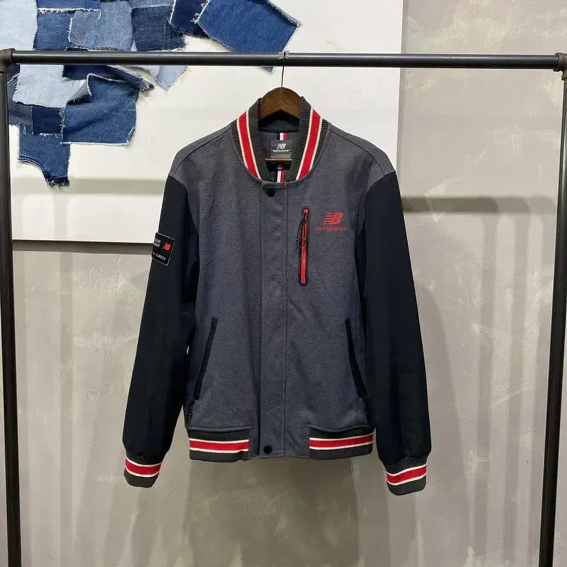 (100) 뉴발란스 캐주얼 야구잠바 바시티자켓 상품이미지1