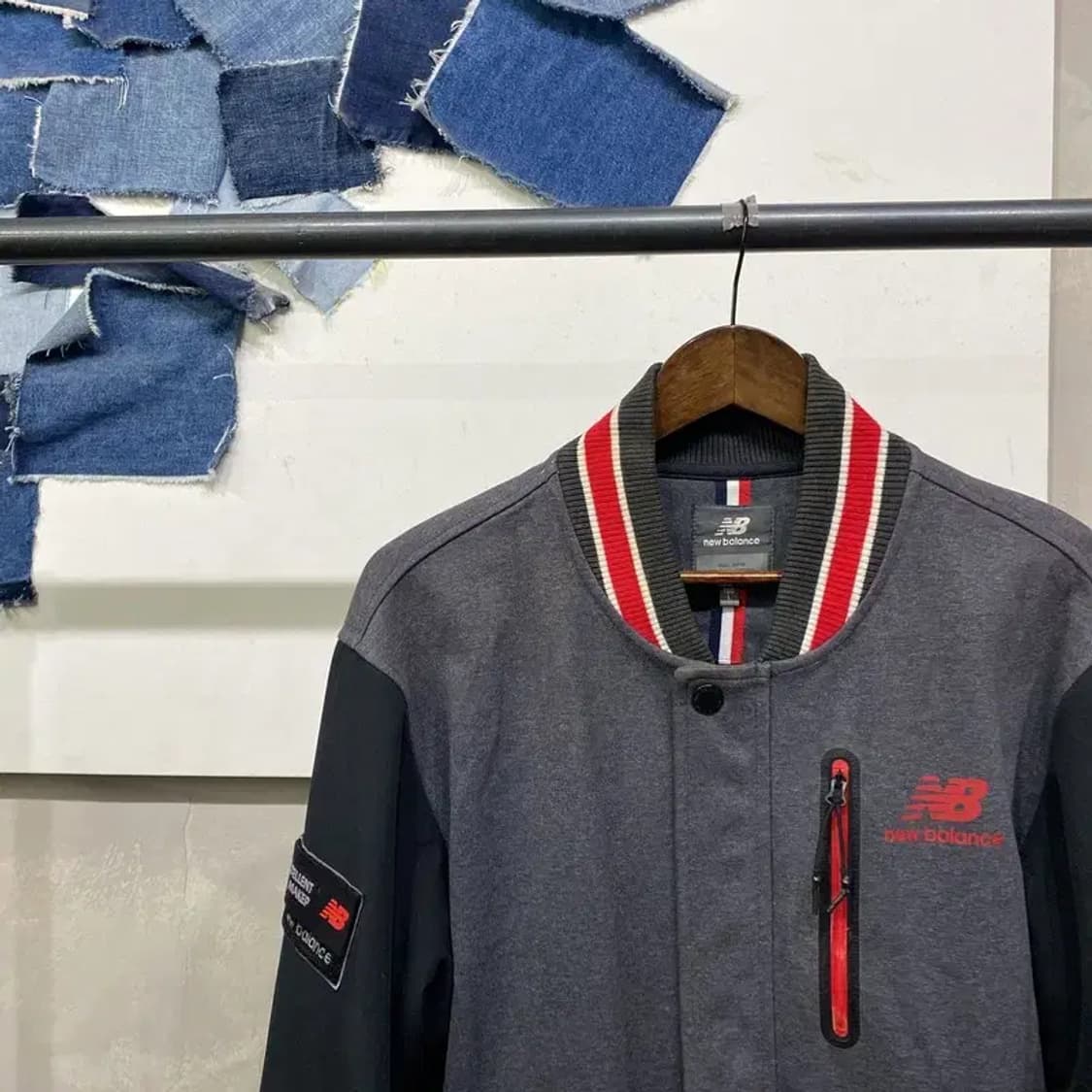 (100) 뉴발란스 캐주얼 야구잠바 바시티자켓 상품이미지3