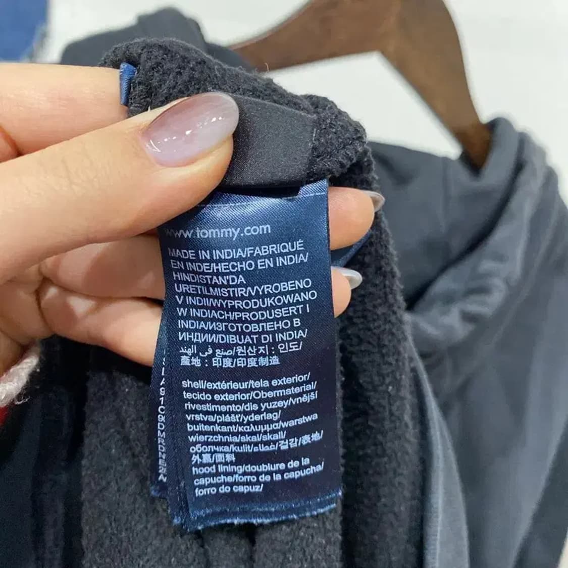 (110) 타미힐피거 캐주얼 자수 기모 후드티 상품이미지5