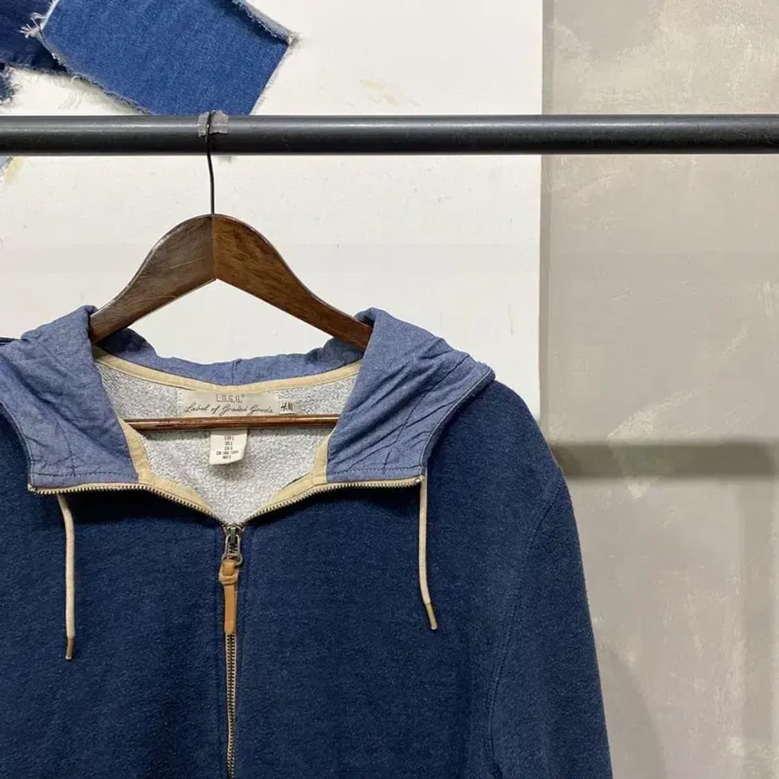 (105) H.M 흐앤므 캐주얼 베이직 후드집업 자켓 상품이미지3