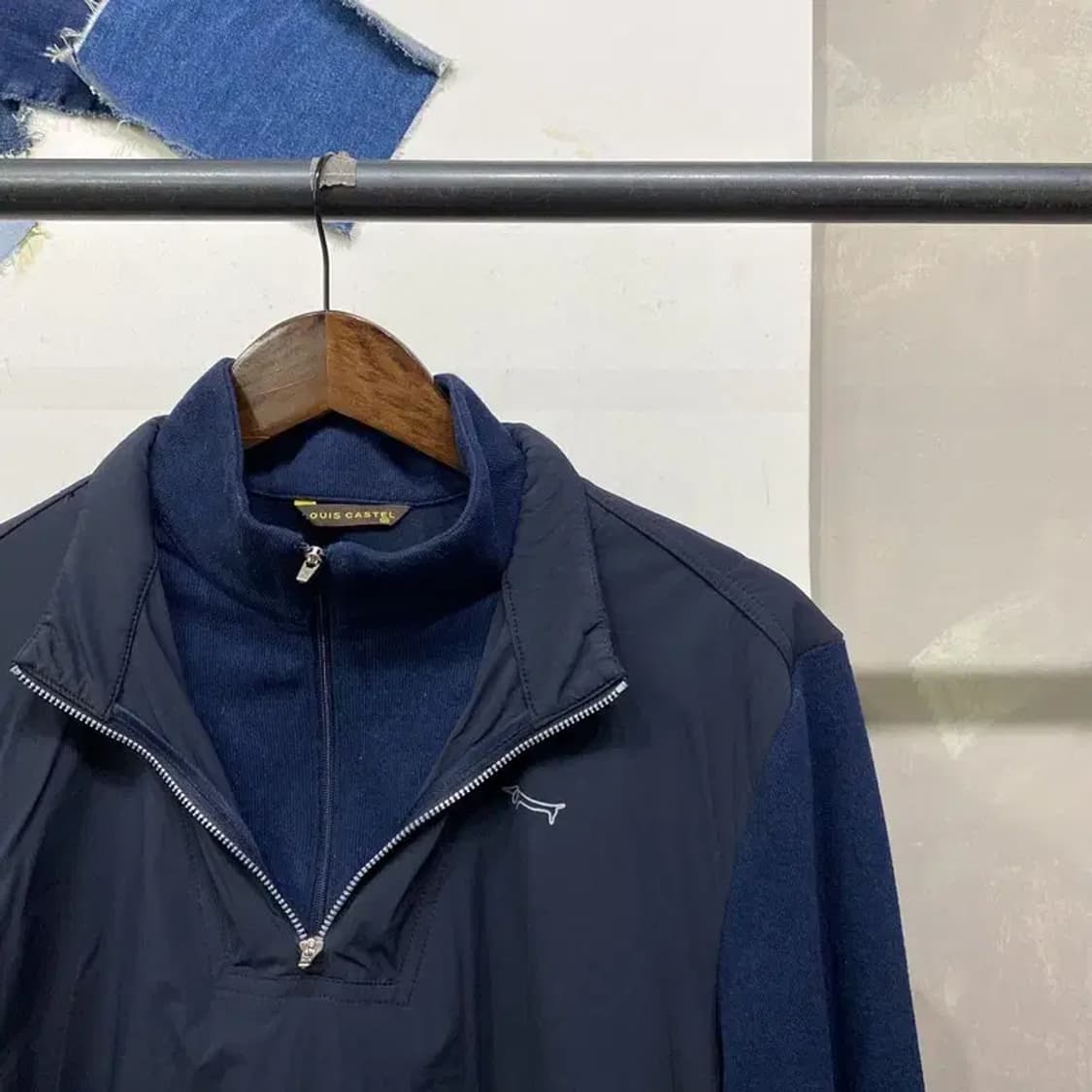 (100) 루이까스텔 골프 스포츠 반집업 니트 풀오버 긴팔 티 상품이미지3