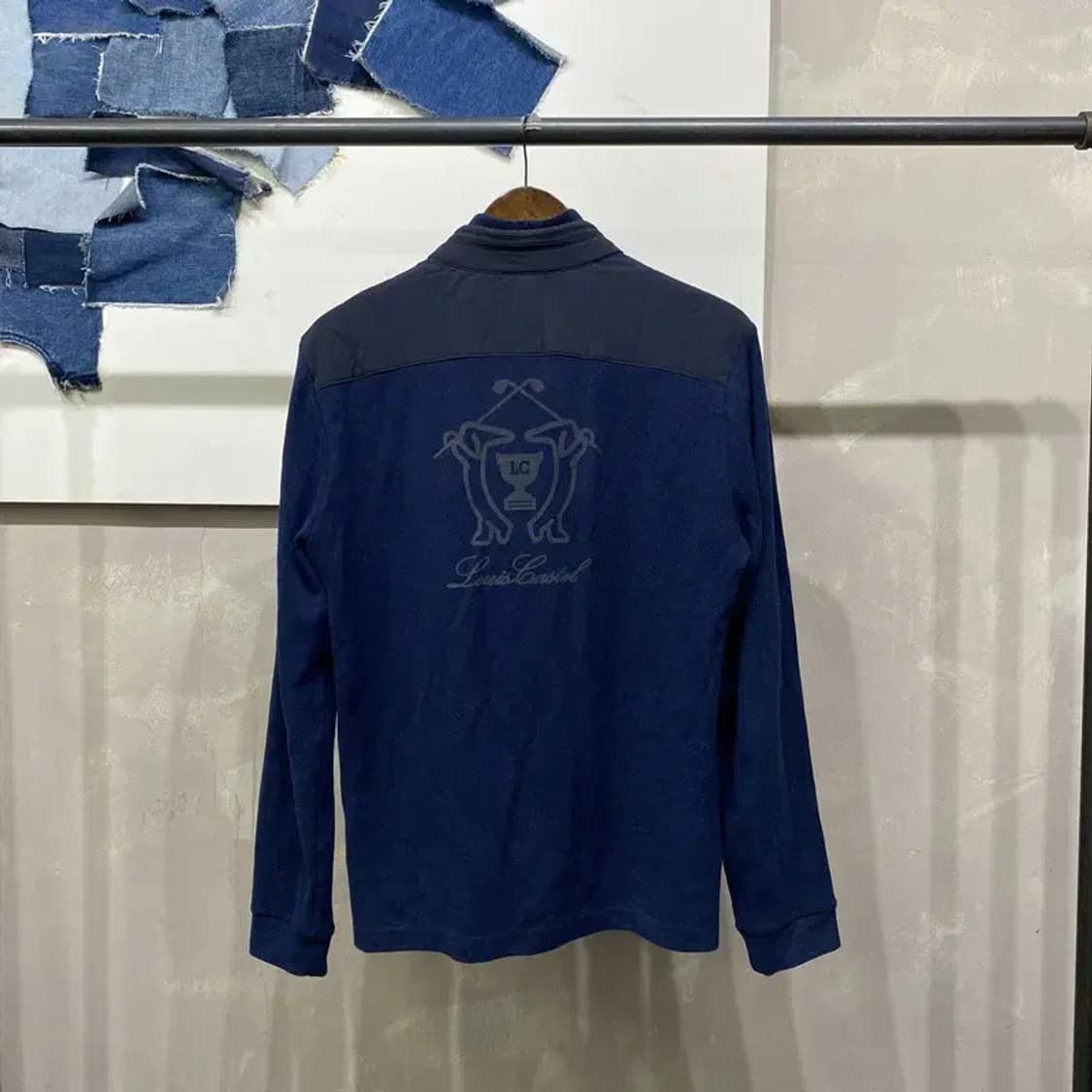 (100) 루이까스텔 골프 스포츠 반집업 니트 풀오버 긴팔 티 상품이미지4