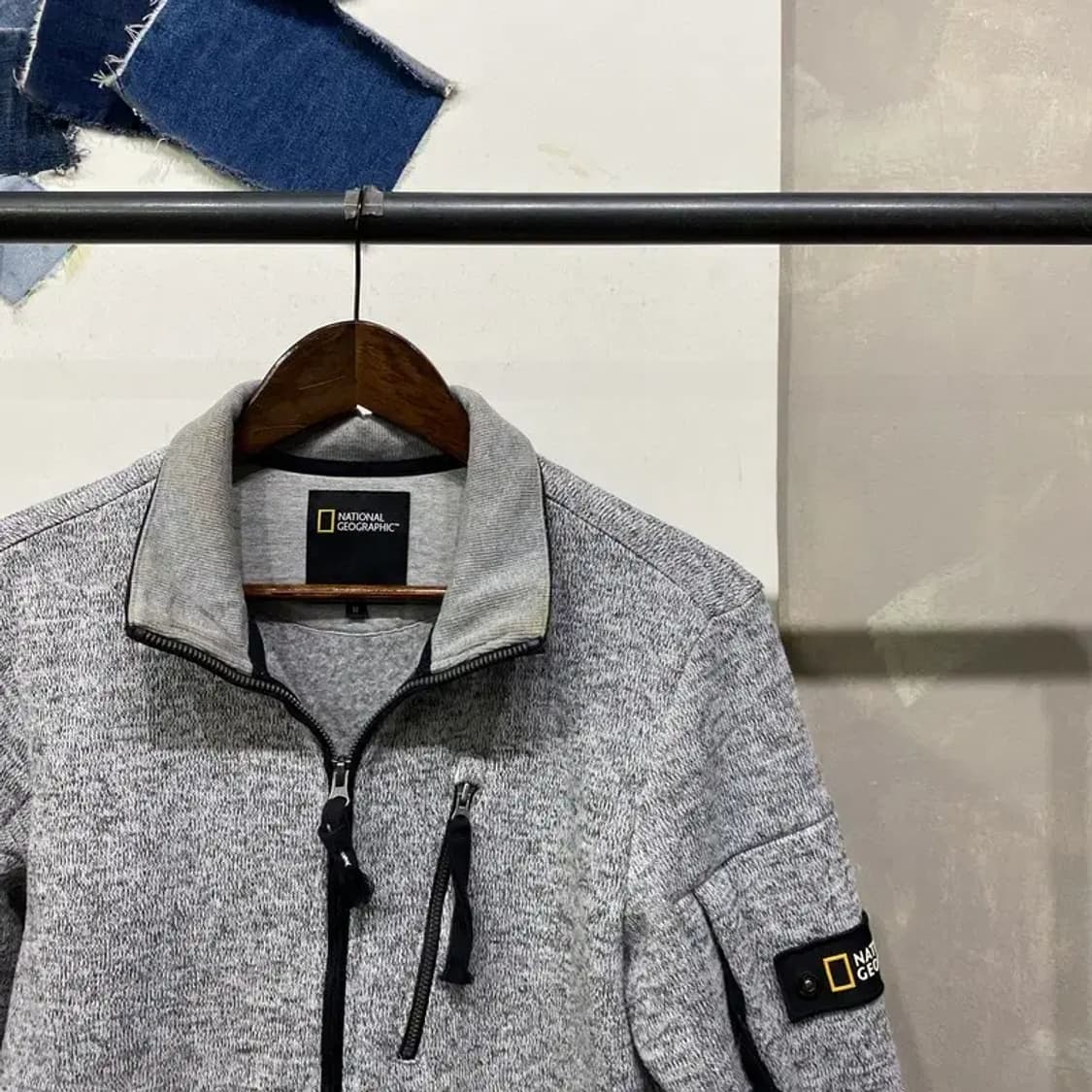 (95) 내셔널지오그래픽 아웃도어 와펜 후리스 플리츠 자켓 상품이미지3