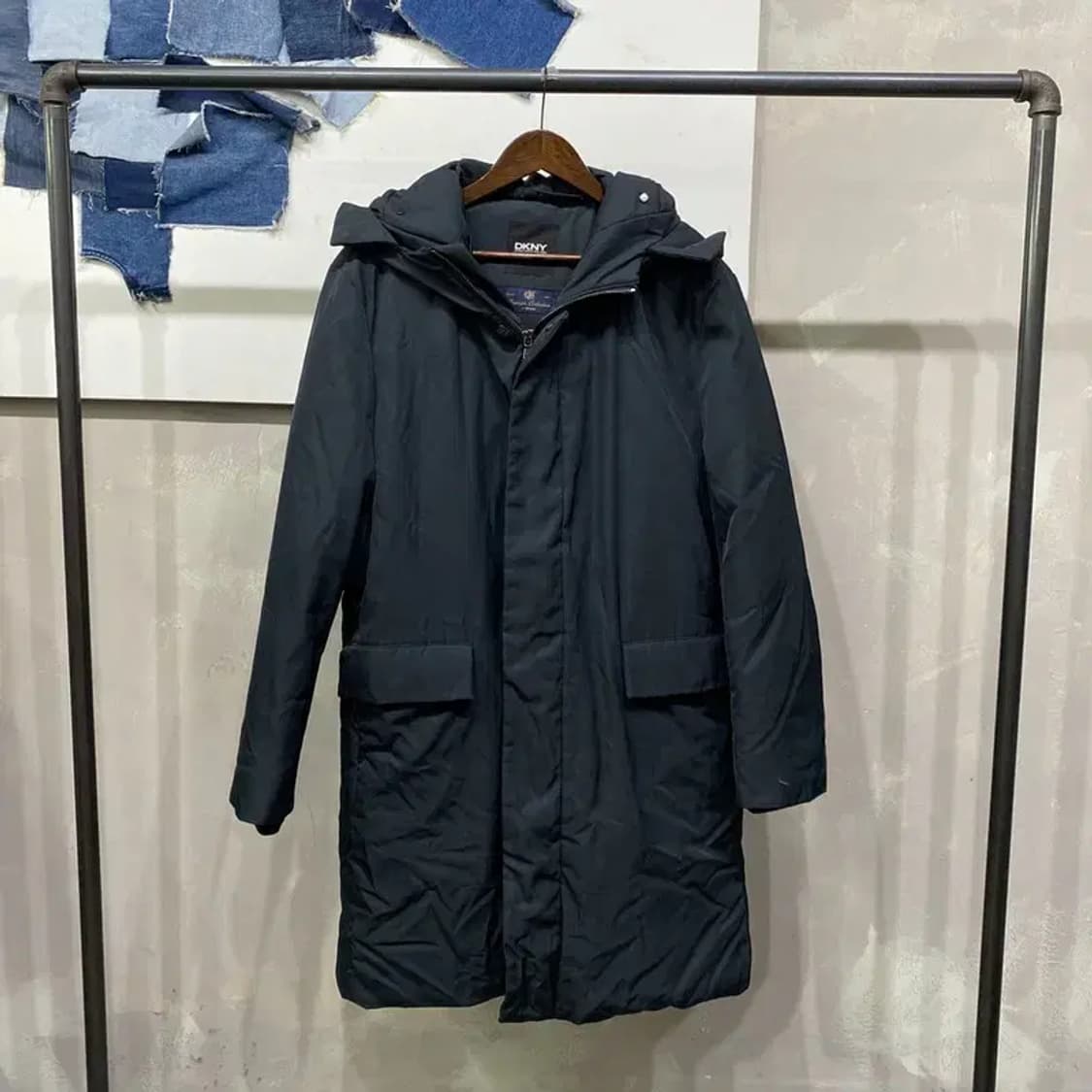 (105) DKNY 캐주얼 클래식 거위털 구스다운 롱패딩 상품이미지1