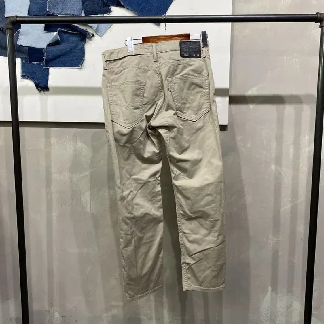 (32인치) 리바이스 511 캐주얼 화이트탭 면바지 코튼팬츠 상품이미지3
