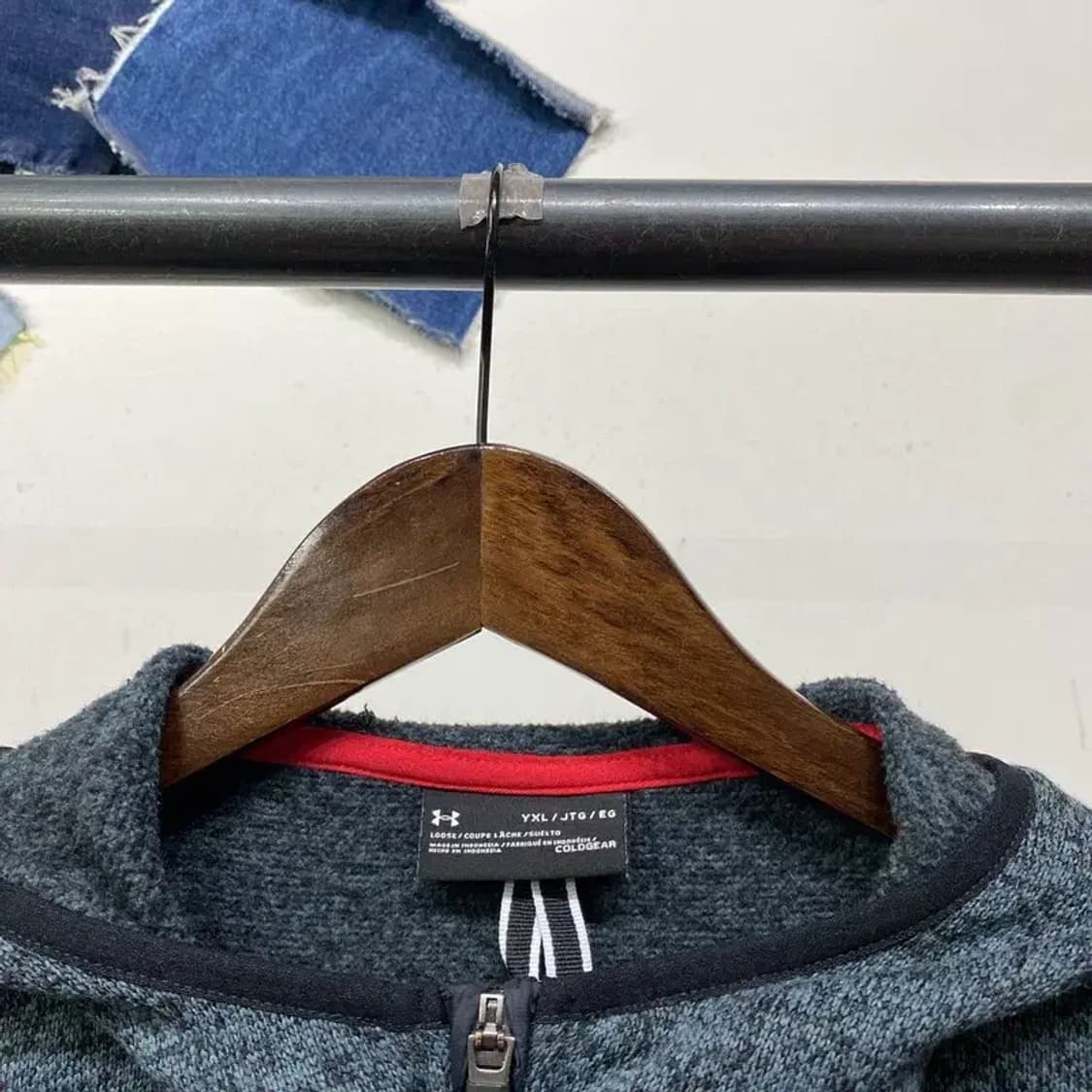 (90) 언더아머 운동 캐주얼 후리스 후드집업 자켓 상품이미지2