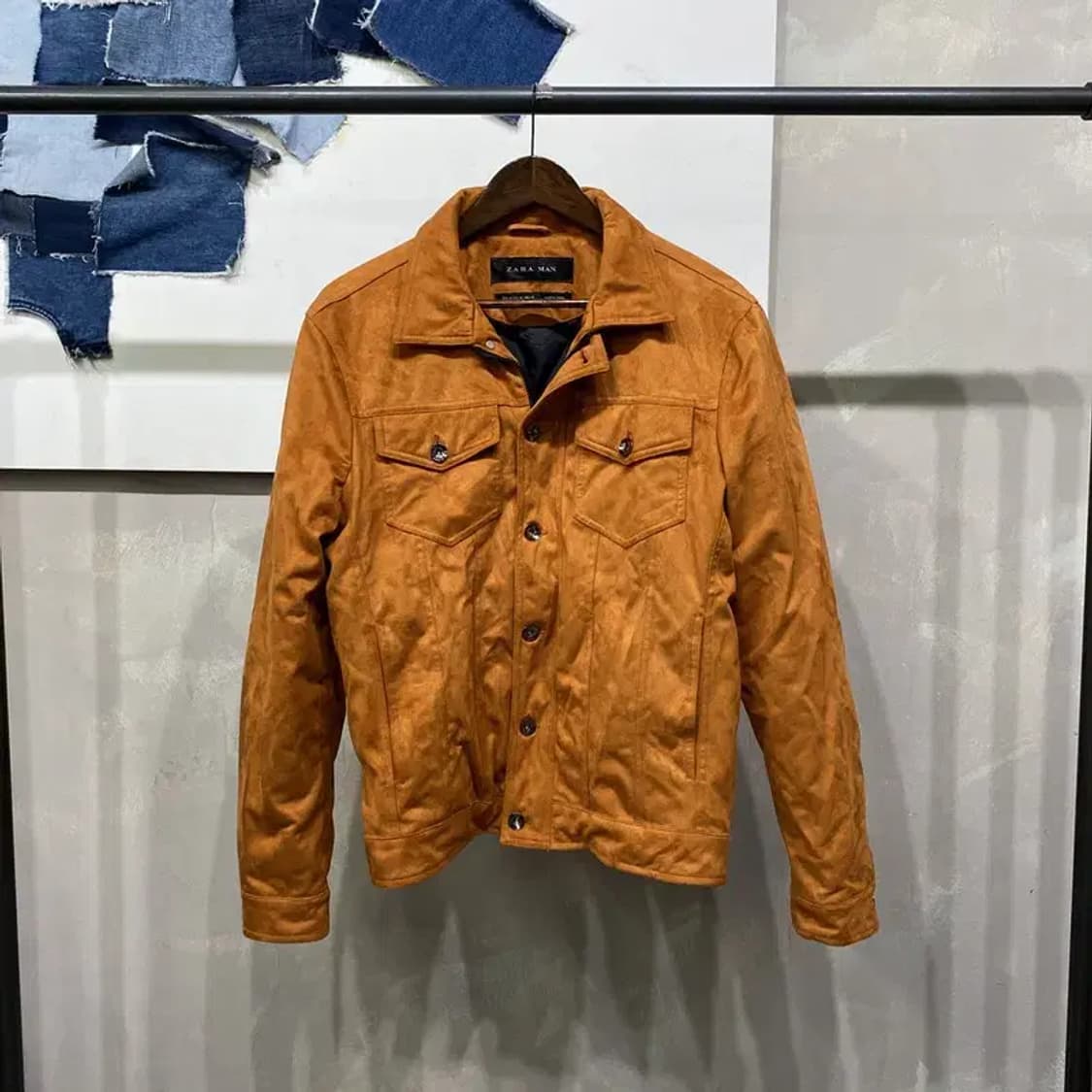 (95) 자라 ZARA 캐주얼 스웨이드 트러커 자켓 상품이미지1