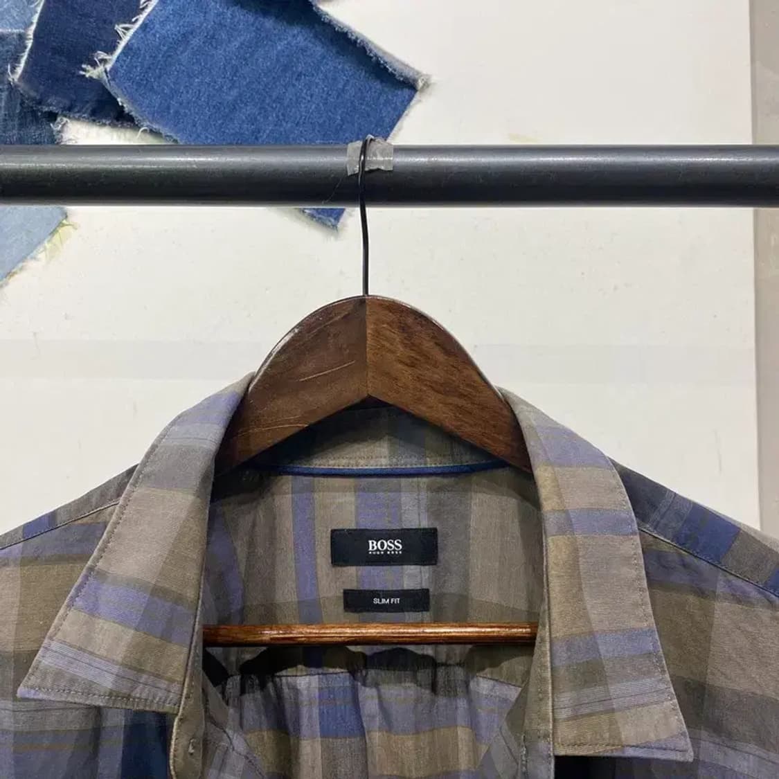 (빅사이즈) 휴고보스 캐주얼 클래식 슬림핏 체크 셔츠 남방 상품이미지2