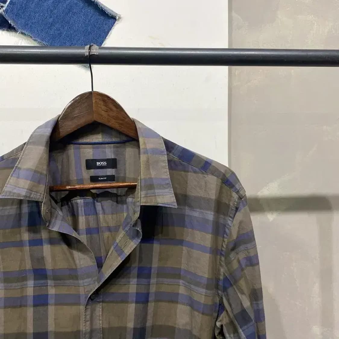 (빅사이즈) 휴고보스 캐주얼 클래식 슬림핏 체크 셔츠 남방 상품이미지3