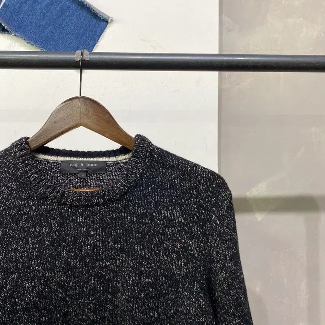 (95) 랙앤본 여성 캐주얼 라운드 울 니트 상품이미지3