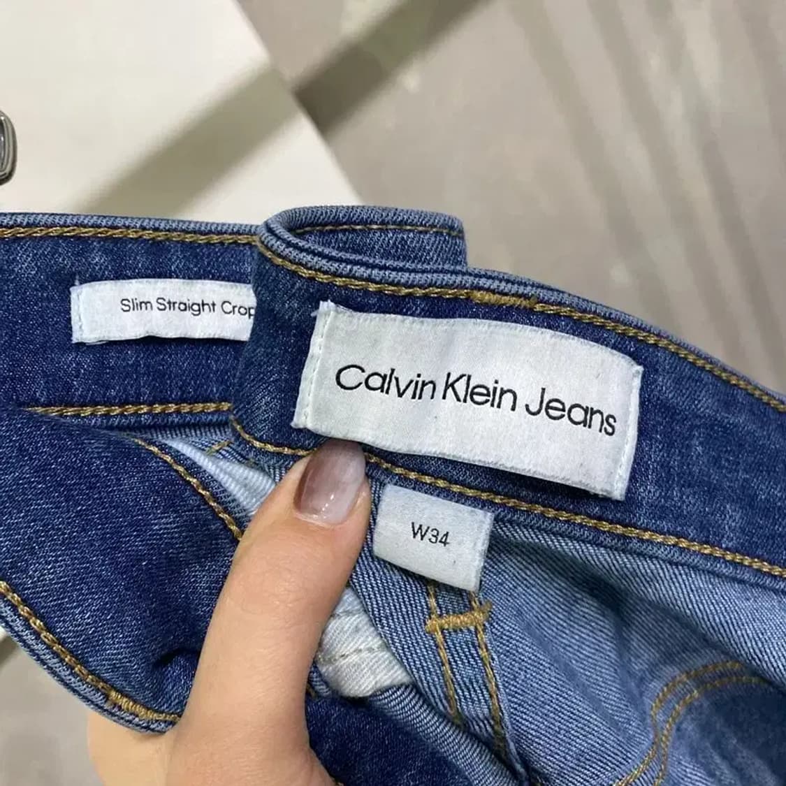 (34인치) 캘빈클라인 CK 캐주얼 스판 워싱 청바지 데님팬츠 상품이미지5