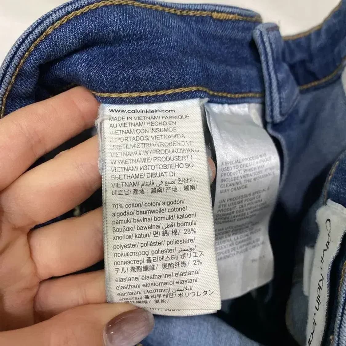 (34인치) 캘빈클라인 CK 캐주얼 스판 워싱 청바지 데님팬츠 상품이미지6
