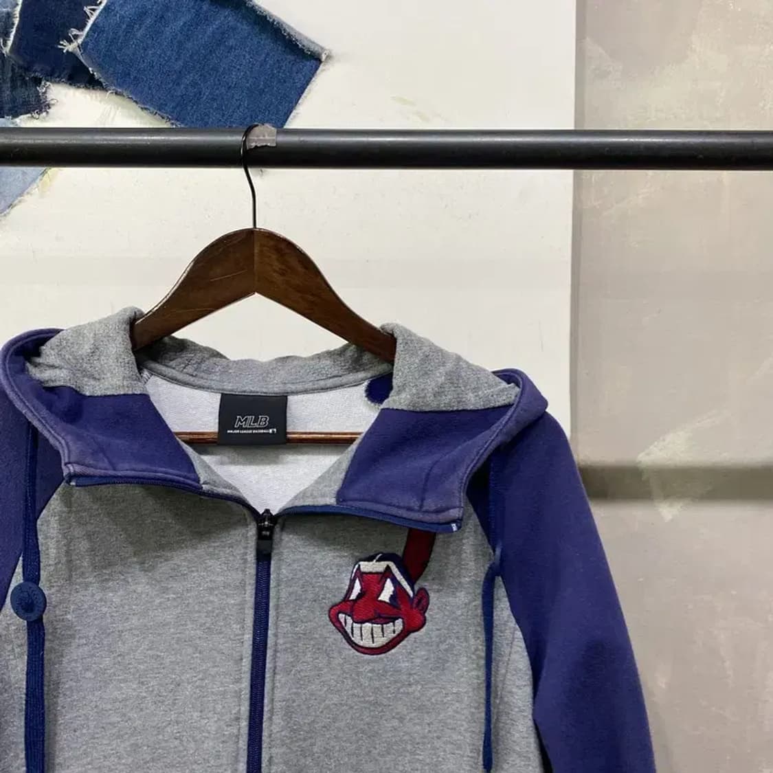 (95) MLB 클리블랜드 야구 스트릿 후드집업 자켓 상품이미지3