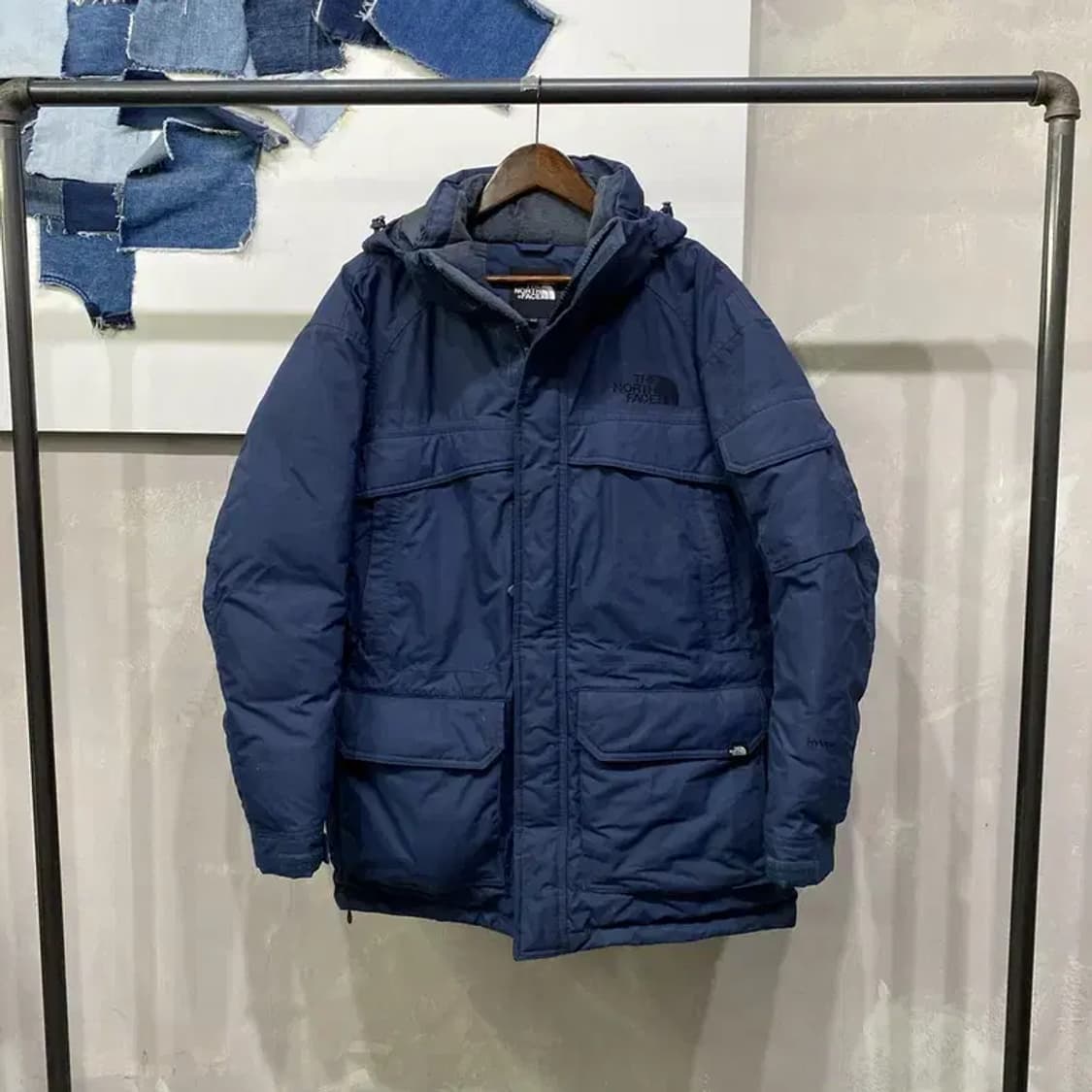 (100) 노스페이스 아웃도어 하이벤트 구스다운 거위털 하프패딩 상품이미지1