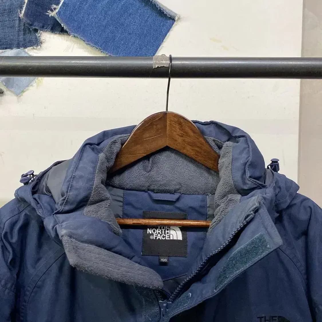 (100) 노스페이스 아웃도어 하이벤트 구스다운 거위털 하프패딩 상품이미지2