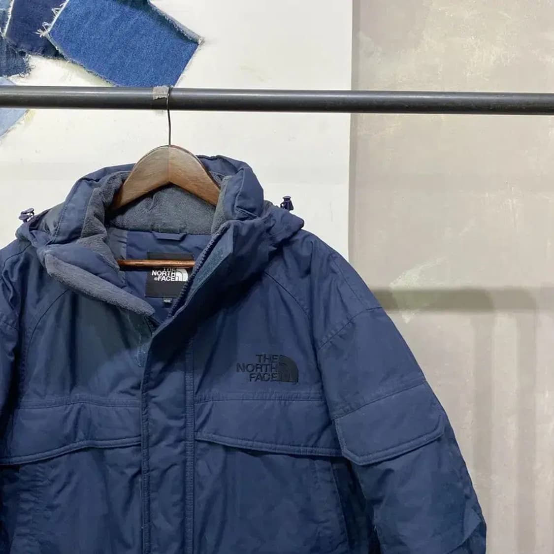 (100) 노스페이스 아웃도어 하이벤트 구스다운 거위털 하프패딩 상품이미지3