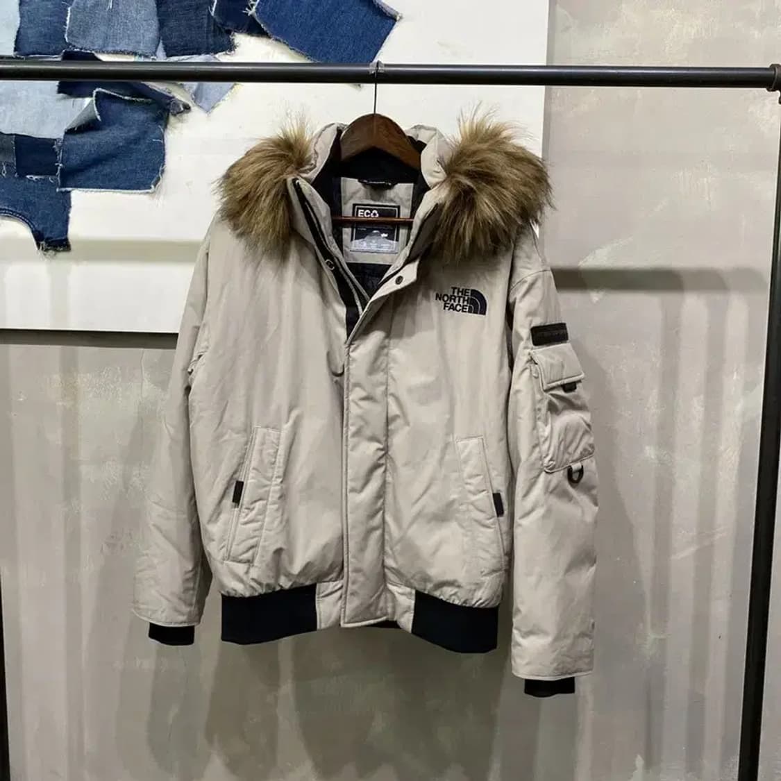 (95) 노스페이스 캐주얼 구스다운 에코 폴라 숏패딩 상품이미지1