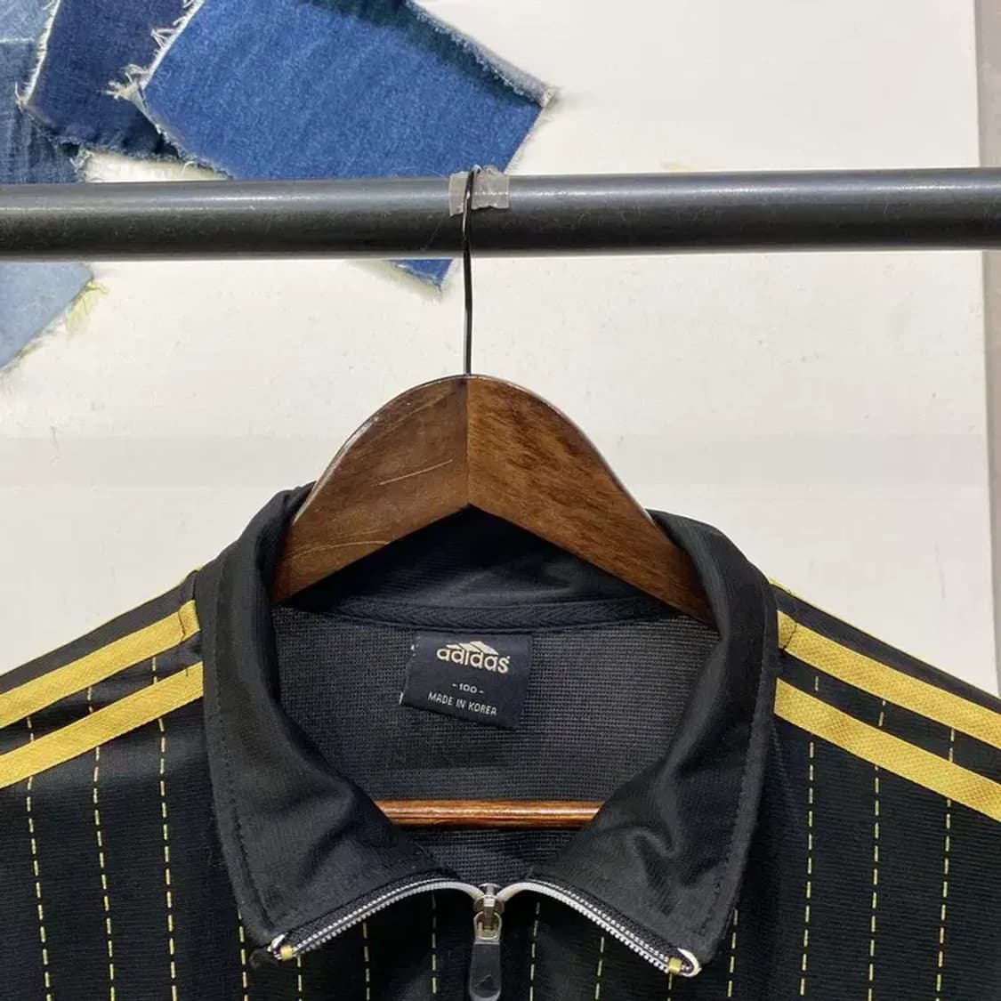 (100) 아디다스 스트릿 검금 저지 집업 자켓 상품이미지2