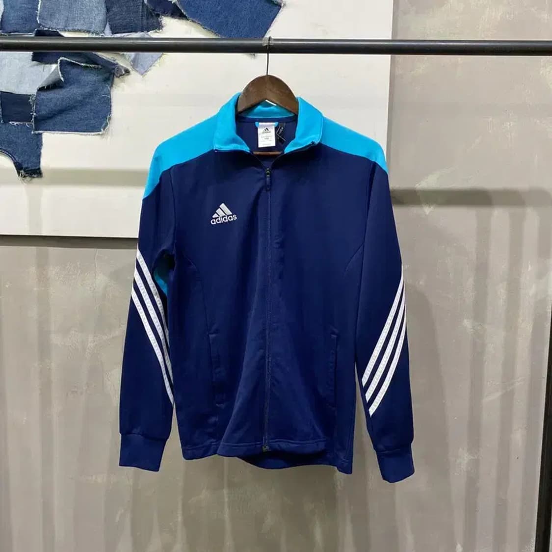(100) 아디다스 스포츠 운동 저지 집업 자켓 상품이미지1