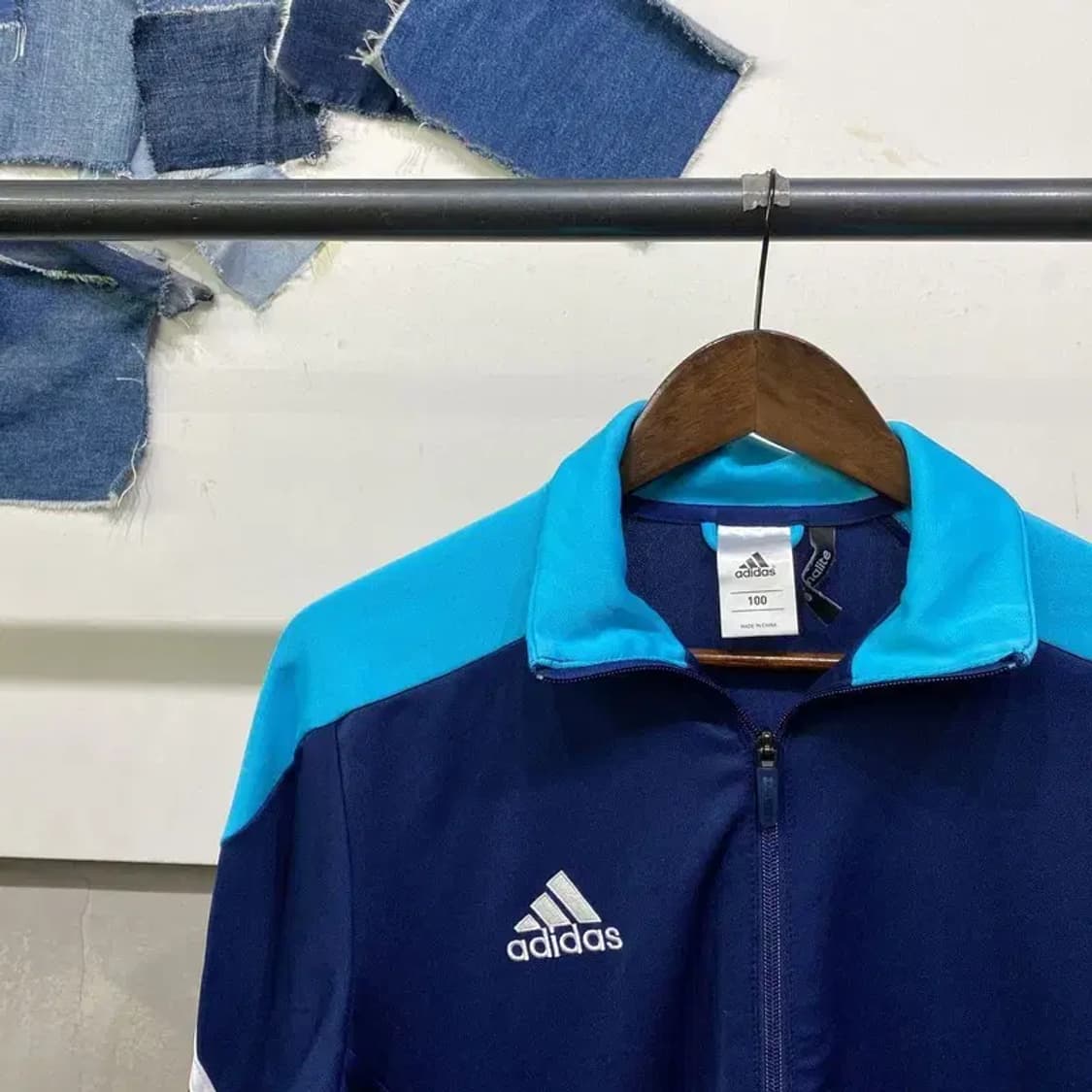 (100) 아디다스 스포츠 운동 저지 집업 자켓 상품이미지3
