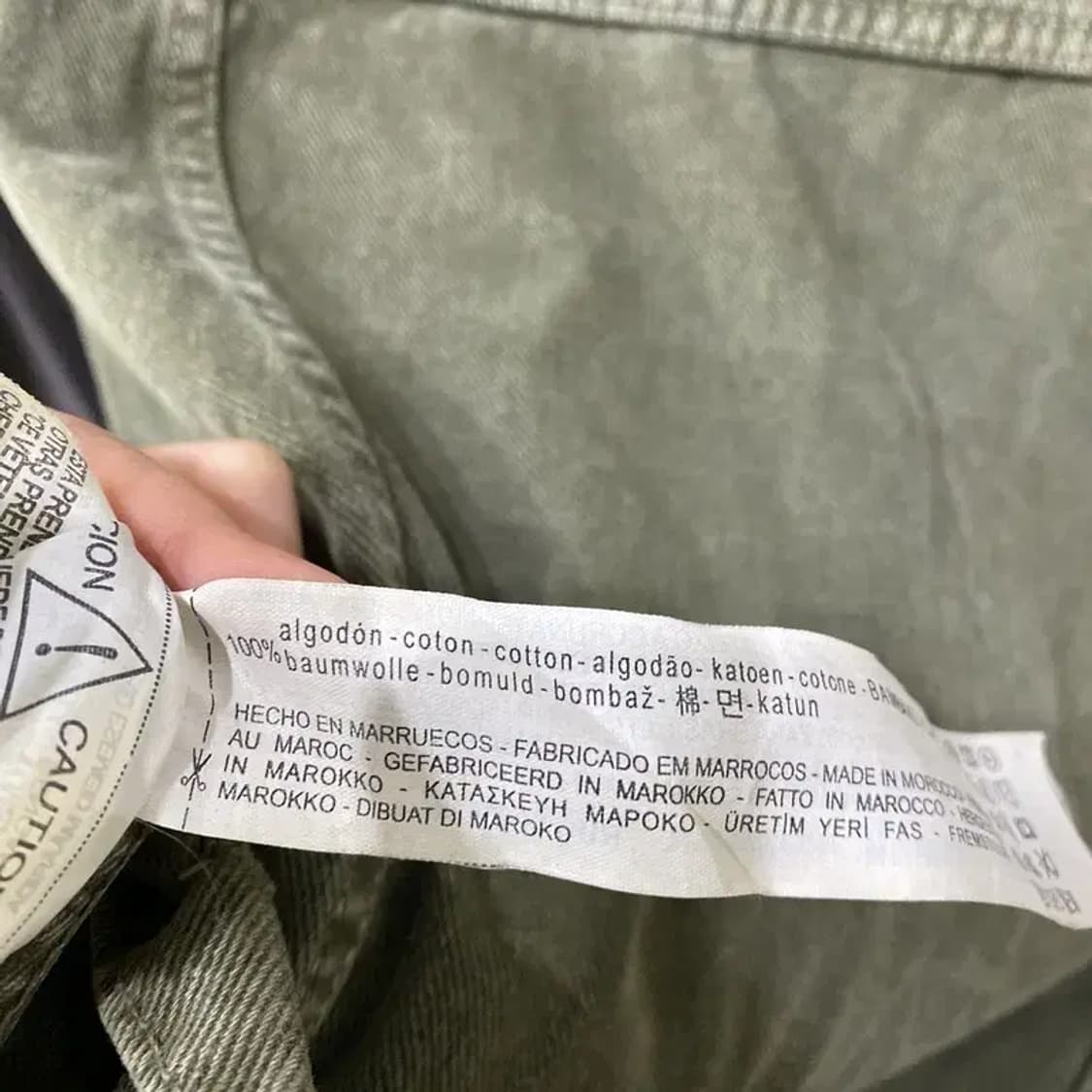 (105) 자라 ZARA 스트릿 피그먼트 데님 트러커 자켓 상품이미지5