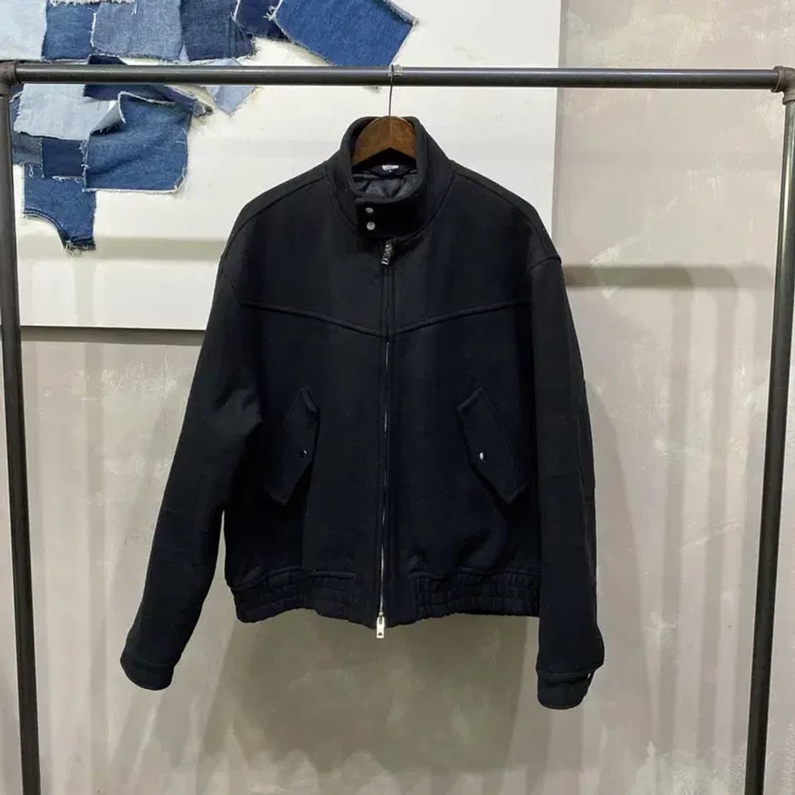 (105) 트릴리온 스트릿 울 엘보우패치 투웨이 해링턴 자켓 상품이미지1