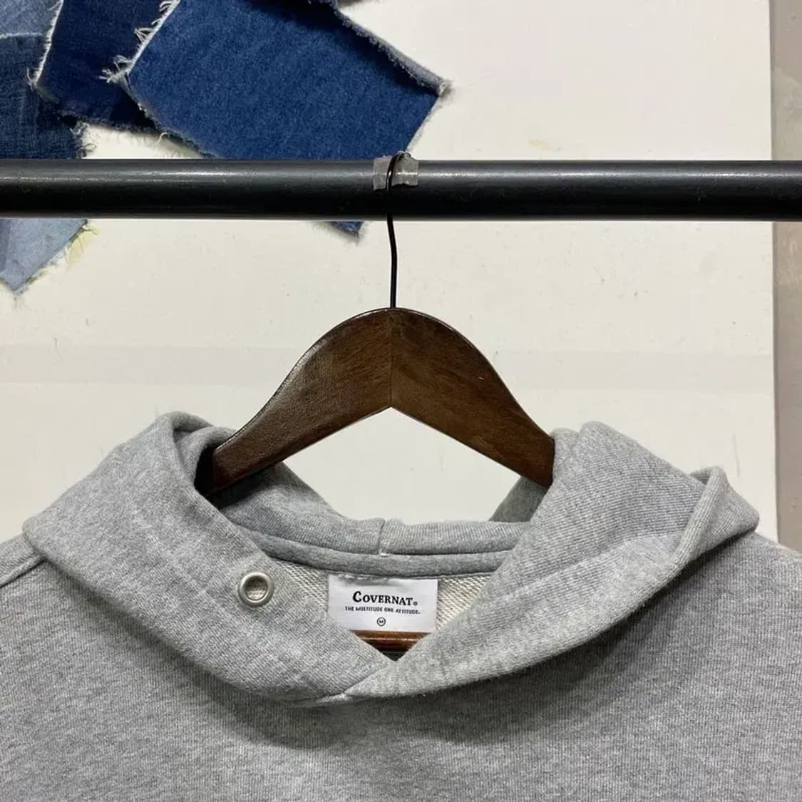 (100) 커버낫 캐주얼 스트릿 자수 후드티 상품이미지2