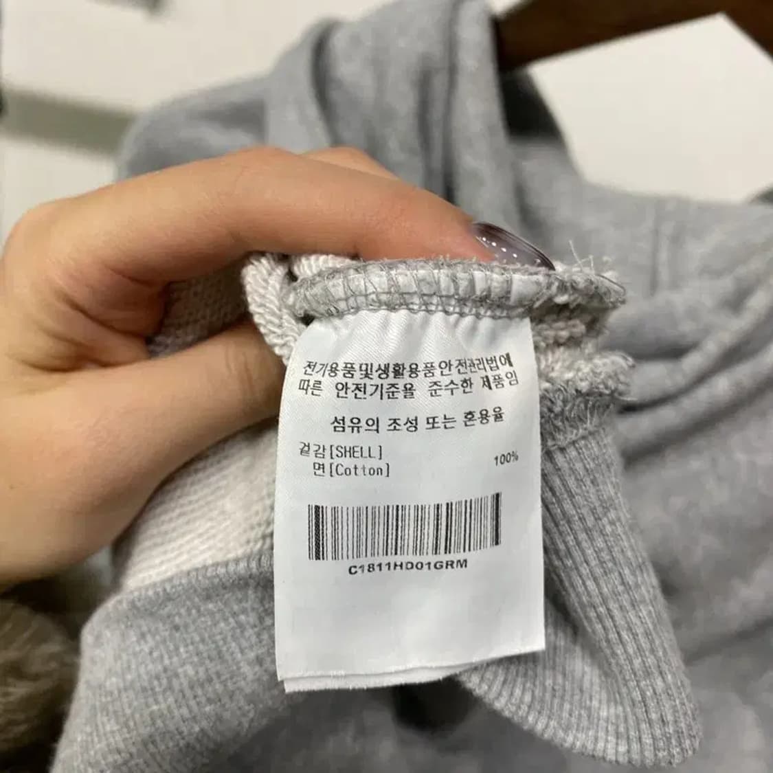 (100) 커버낫 캐주얼 스트릿 자수 후드티 상품이미지5