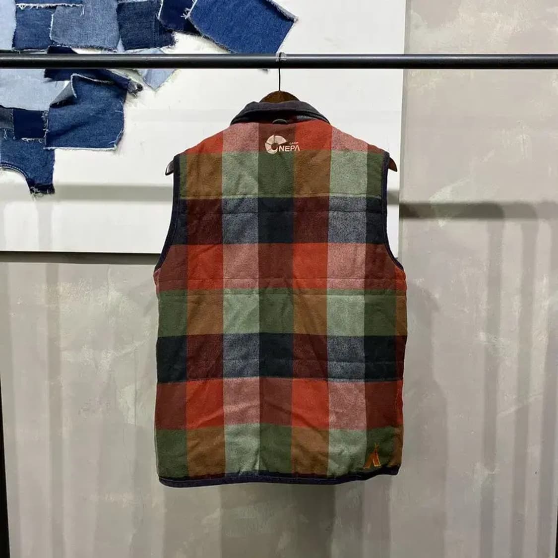 (95) 네파 등산 아웃도어 체크 방풍 조끼 베스트 자켓 상품이미지4