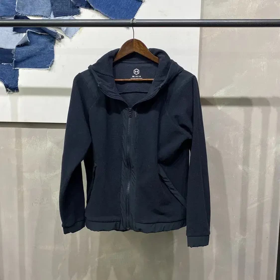 (95) 언더아머 헬스 운동 후리스 후드집업 자켓 상품이미지1