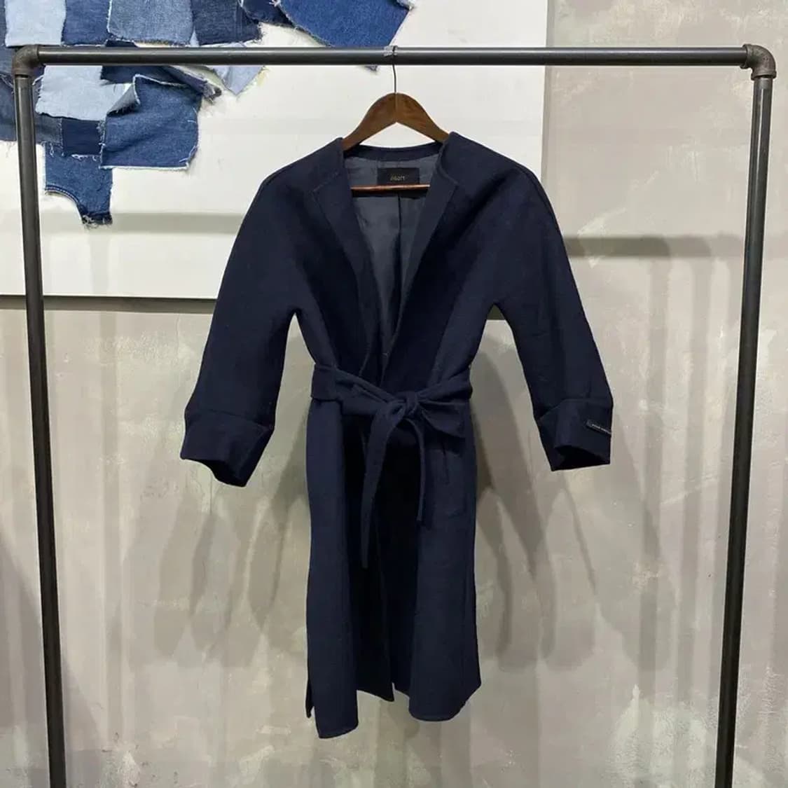 (85) 지고트 여성 캐주얼 벨티드 울 랩 롱코트 상품이미지1