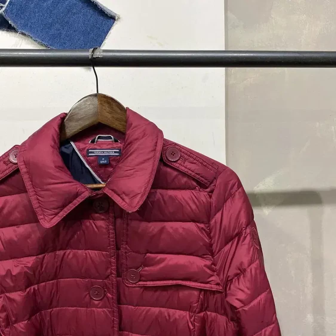(95) 타미힐피거 여성 클래식 캐주얼 벨티드 롱 경량패딩 상품이미지3