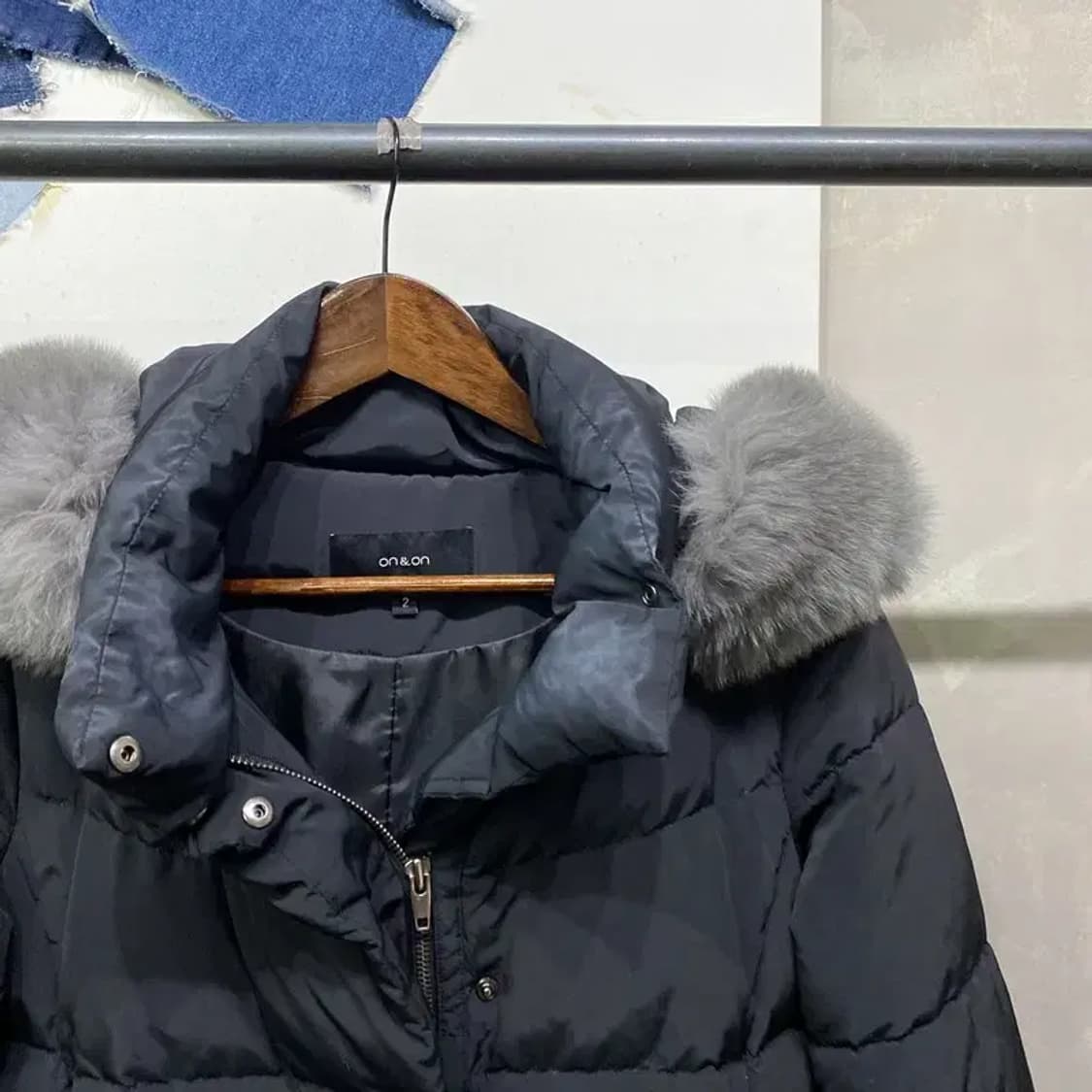 (95) 온앤온 여성 캐주얼 구스다운 거위털 롱패딩 상품이미지3