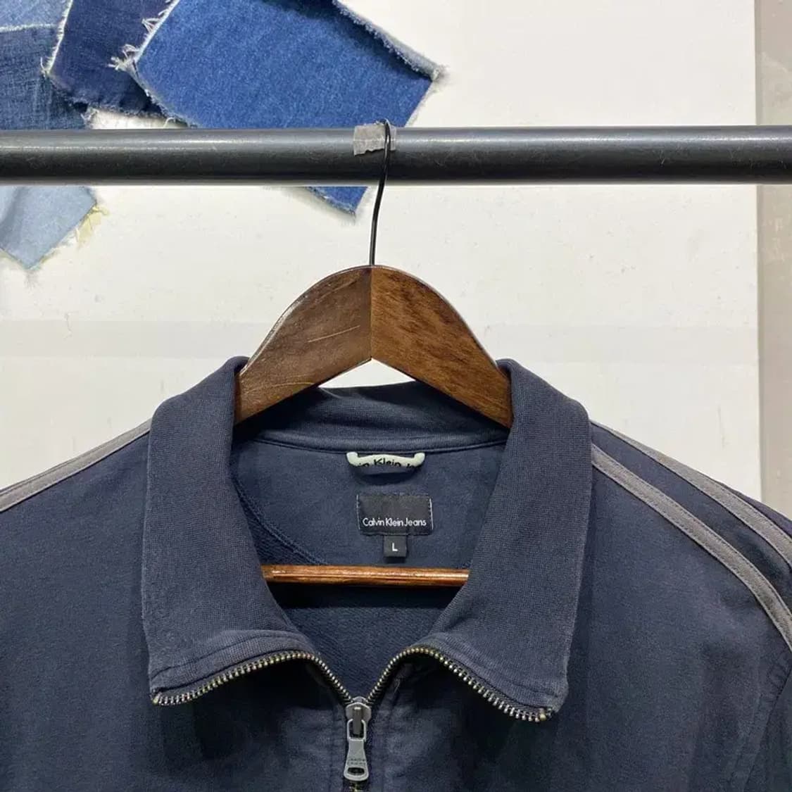 (100) 캘빈클라인 CK 캐주얼 소매라인 집업 자켓 상품이미지2
